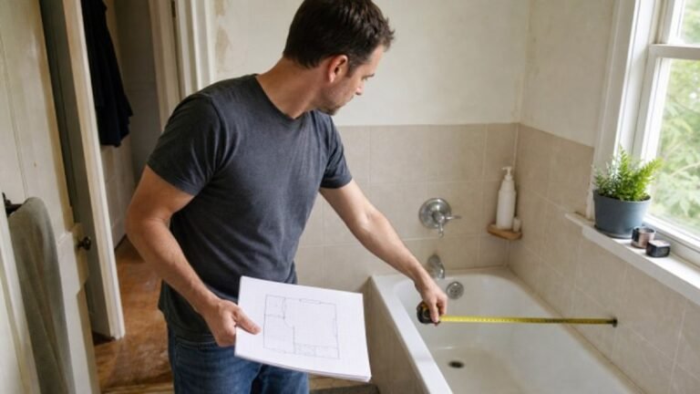 tub-to-shower bathroom